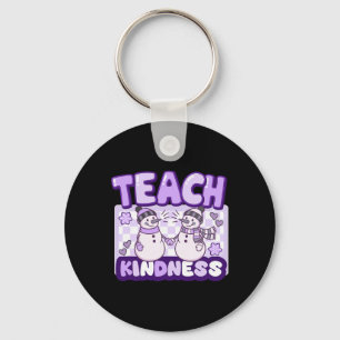 Snowman Teach Kindness Teacher Key Ring
