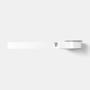 Snowman Tennis Player Christmas 2026 Holiday Sport Satin Ribbon