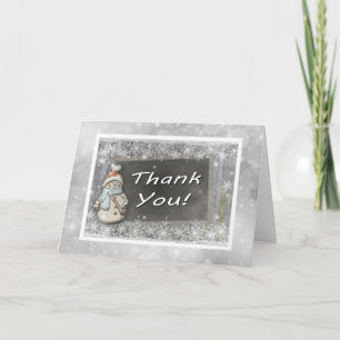 Snowman Thank You Card