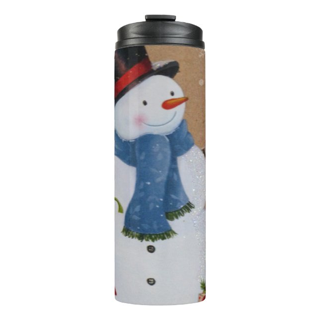 Snowman Thermal Tumbler (Front)