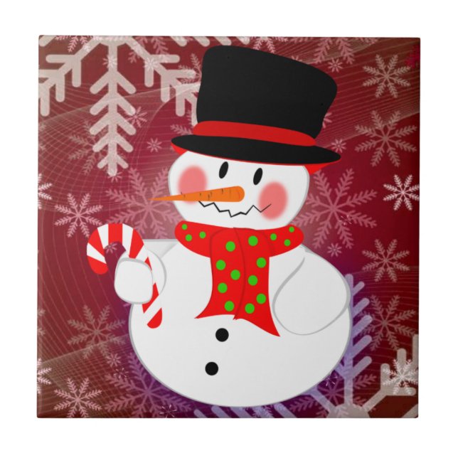 Snowman Tile (Front)