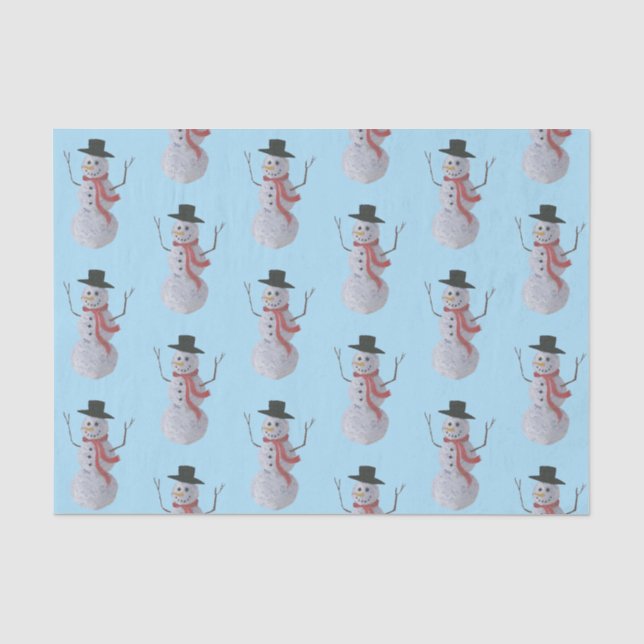 Snowman Tissue Paper (Front)