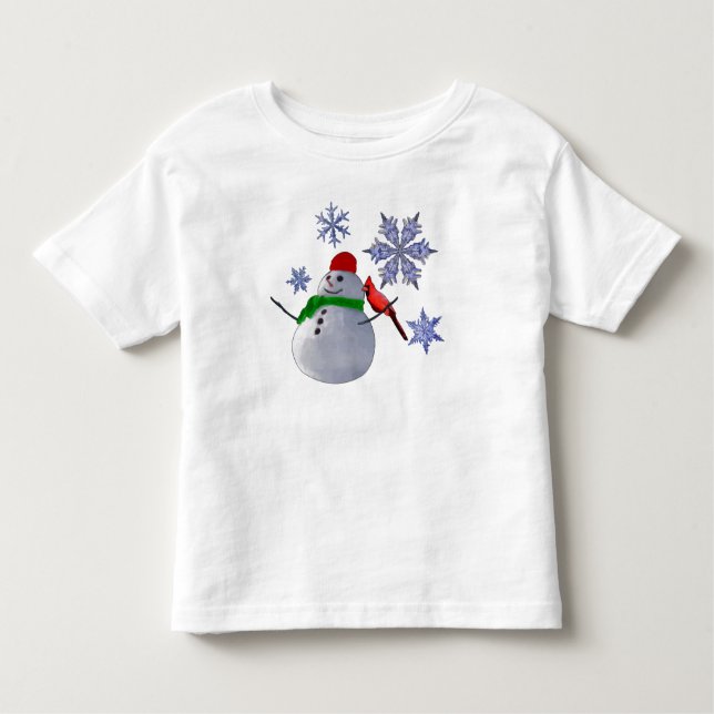 Snowman Toddler T-Shirt (Front)