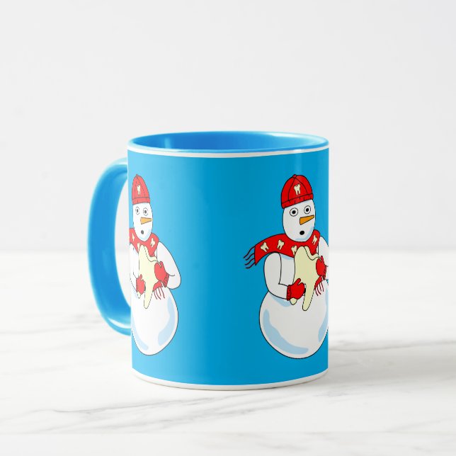 Snowman Tooth Mug (Front Left)