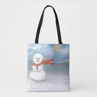 Snowman Tote Bag