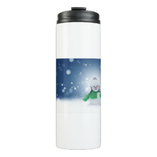 Snowman Toy Snow Christmas New Year Winter Cold Thermal Tumbler