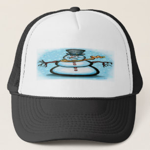 Snowman Trucker Hat