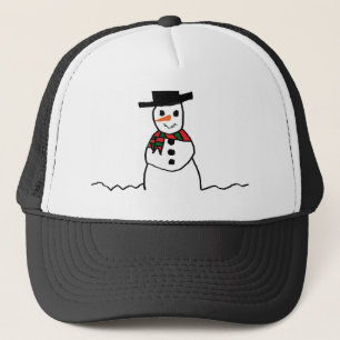 Snowman Trucker Hat