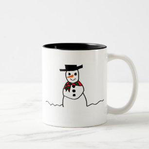 Snowman Two-Tone Coffee Mug