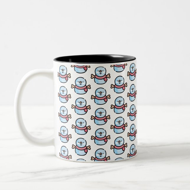 snowman Two-Tone coffee mug (Left)