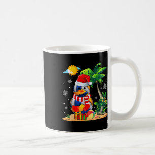 Snowman Volleyball Santa Hat Christmas In July Sum Coffee Mug