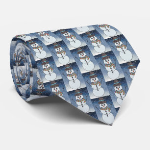 Snowman w/BG - Neck Tie