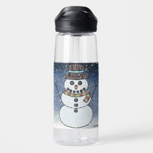 Snowman w/BG - Water Bottle