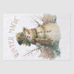 Snowman Watercolor Winter Christmas Tissue Paper<br><div class="desc">Snowman Watercolor Winter Christmas</div>