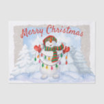 Snowman Watercolor Winter Christmas Tissue Paper<br><div class="desc">Snowman Watercolor Winter Christmas</div>