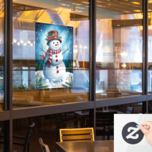Snowman Window Cling