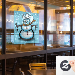 Snowman Window Cling