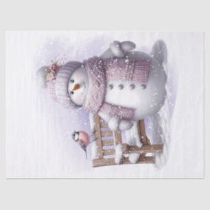 Snowman Winter Christmas Tissue Paper
