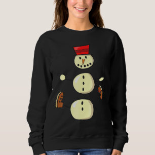 Snowman Winter Costume Snowwomen Snowperson Sweatshirt