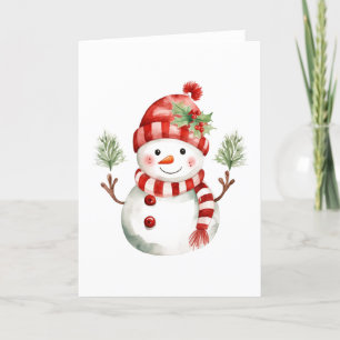 Snowman Winter Wonderland Blank Card