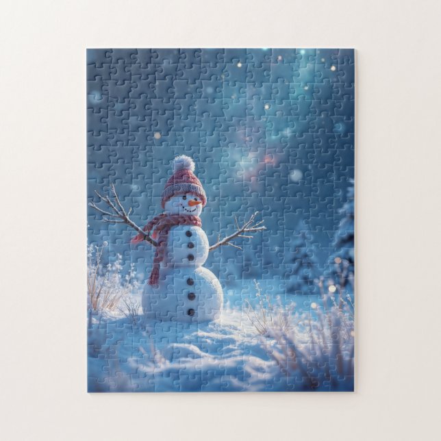 Snowman Winter Wonderland Jigsaw Puzzle (Vertical)