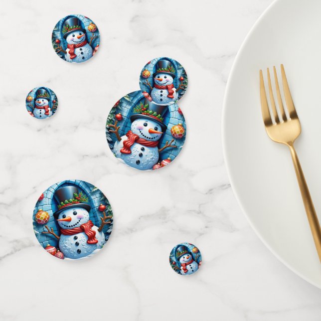 Snowman with Christmas decor -  Confetti (Group)