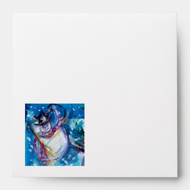 SNOWMAN WITH OWL ENVELOPE (Front)