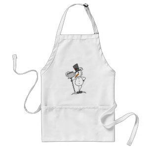 Snowman with Shovel Standard Apron
