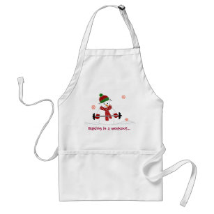 Snowman with Sweet Saying Standard Apron