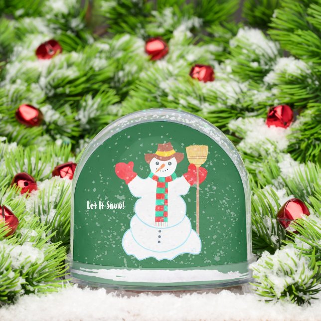 Snowman With Text Snowglobe (Christmas)