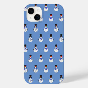 Snowman with top hat Case-Mate iPhone 14 plus case