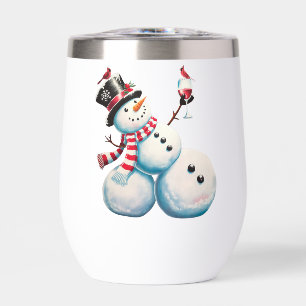 Snowman With Wine Christmas Funny Xmas Gift