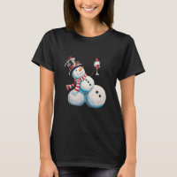 Snowman With Wine Christmas Funny Xmas Gift