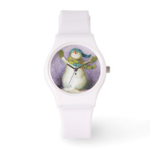 Snowman with Winter Mittens Watch