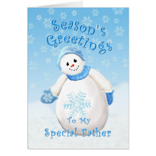 Snowman Wonderland for Father Christmas Card