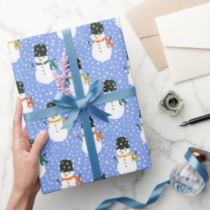 Snowman wrapping paper