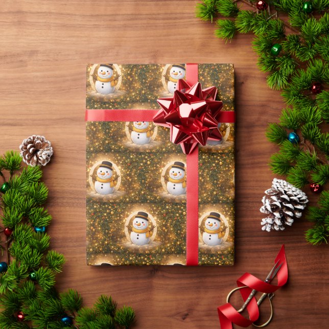 Snowman Wrapping Paper (Holiday Gift)
