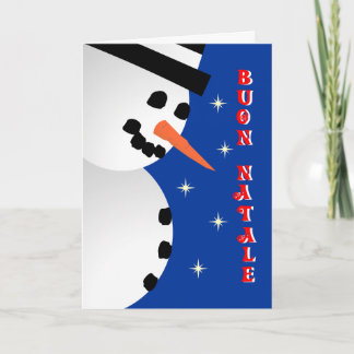 Snowman Xmas - Italian Holiday Card