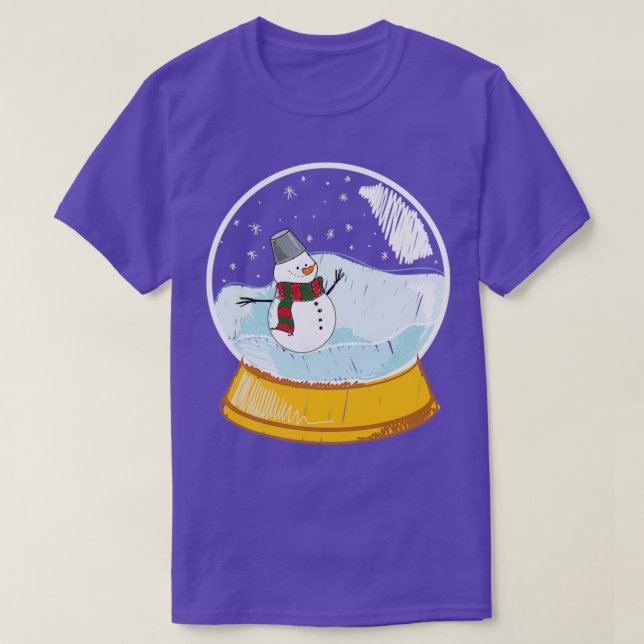 SnowmanMerry Christmas Happy New Year T-Shirt (Design Front)