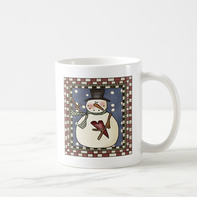 Snowman's Heart Coffee Mug (Right)