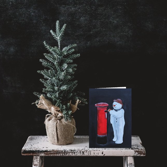 Snowman's Letter to Santa Painting by Alfred Fox Card (Creator Uploaded)