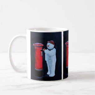 Snowman's Letter to Santa Painting by Alfred Fox  Coffee Mug