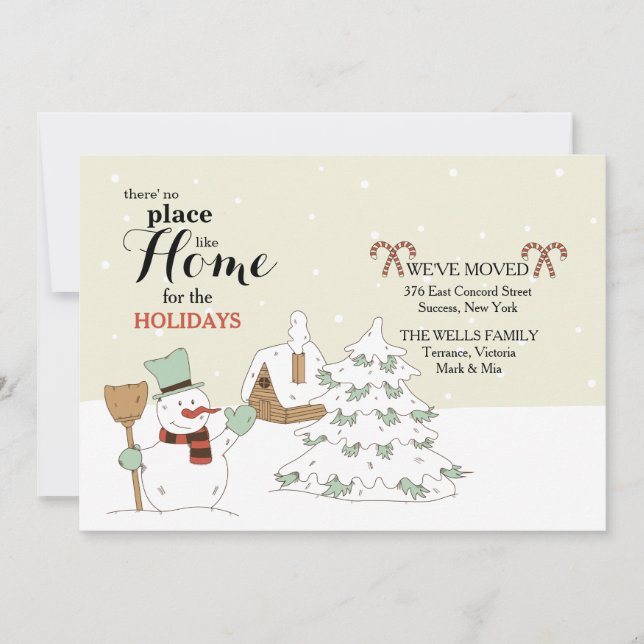 Snowman's Moving Announcement (Front)