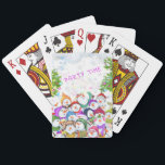Snowmans Party Christmas Playing Cards<br><div class="desc">Playing Cards with Happy Snowmans Merry Christmas Party Funny Drawing Cartoon Snowman Celebration - Choose / Add Your Unique Text / Font / Colour - Make Your Special Gift - Resize and move or remove and add elements / image with customisation tool ! - Drawing and Design by MIGNED. You...</div>