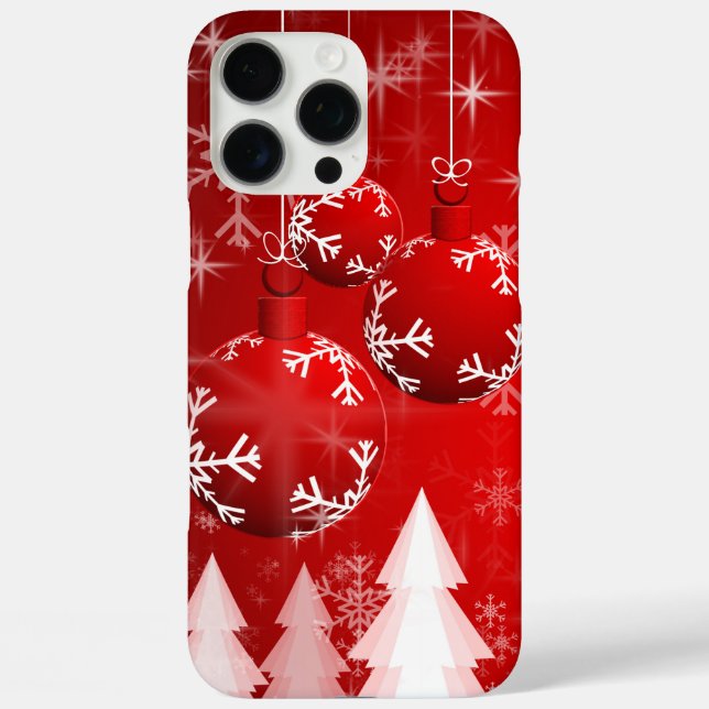 Snowmans & Snowflakes Seamless Pattern Case-Mate iPhone Case (Back)