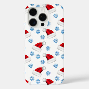 Snowmans & Snowflakes Seamless Pattern iPhone 16 Pro Case