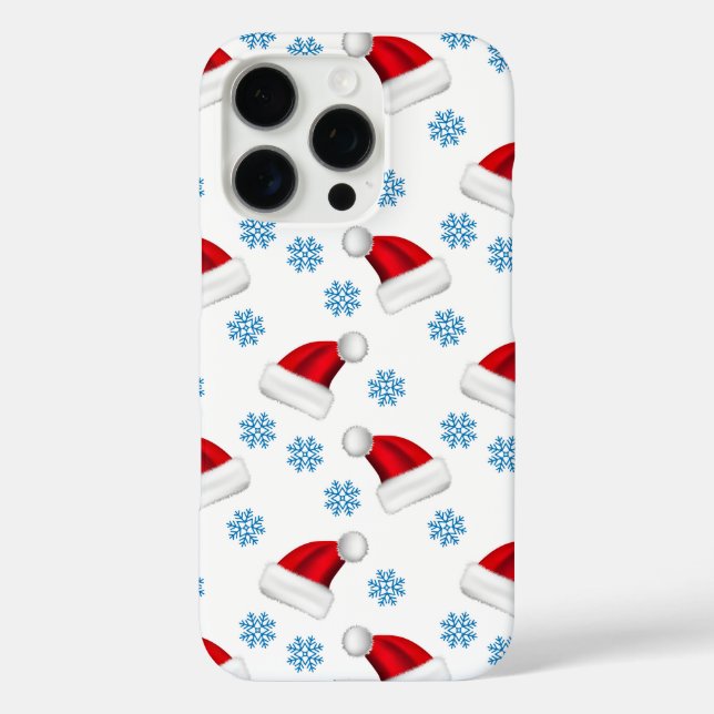 Snowmans & Snowflakes Seamless Pattern Case-Mate iPhone Case (Back)