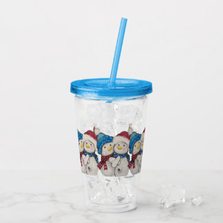 Snowmen Acrylic Tumbler