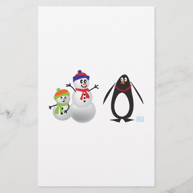 Snowmen and Penguin (Front)