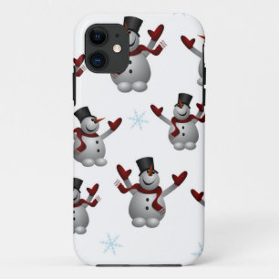Snowmen and Snowflakes iPhone 11 Case